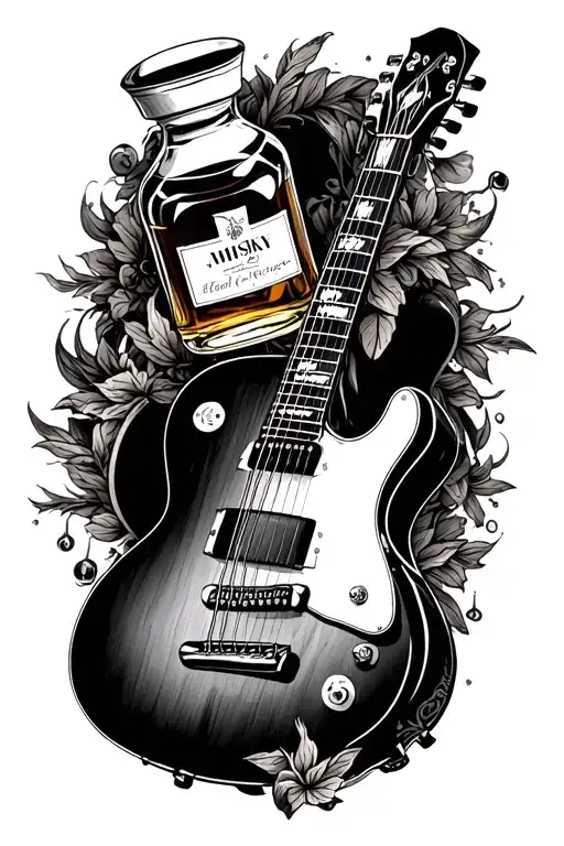 Whisky And Guitar Surrounded