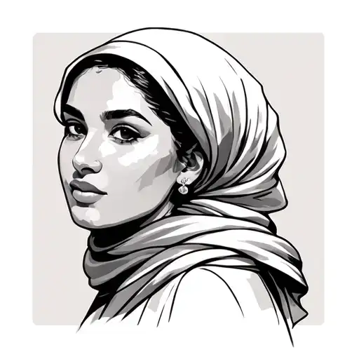 Woman With Keffieh