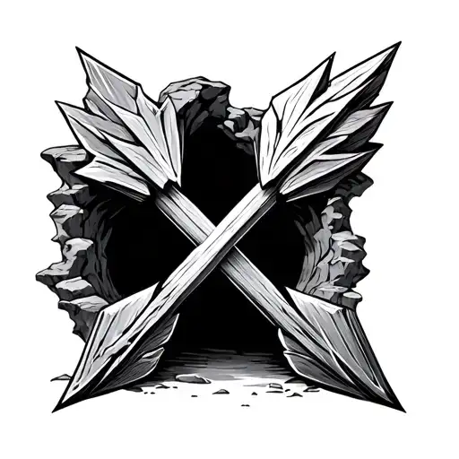 Arrow Down Cross Cave Arrow Up Arrown Down In Order