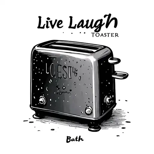 Live Laugh Toaster Bath