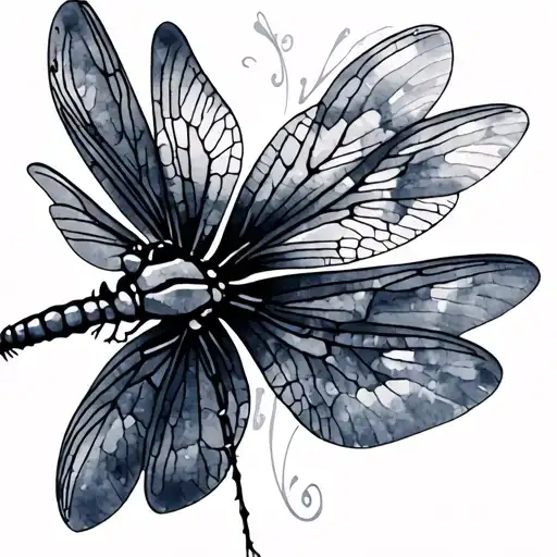 Watercolor Dragonfly
