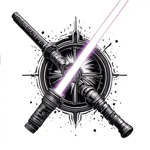Star Wars Luke Skywalker Lightsaber Hilt Surrounded