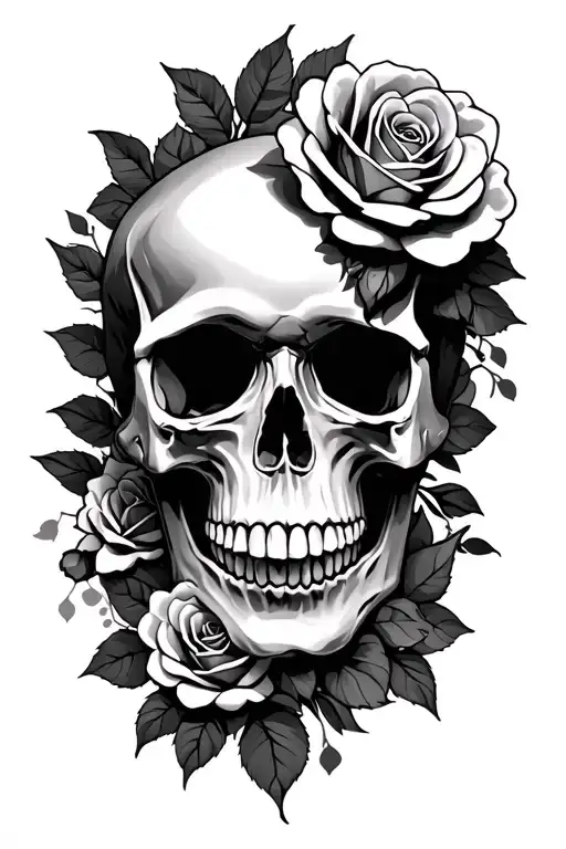 Skull And Roses