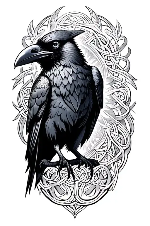 Raven Celtic Norse