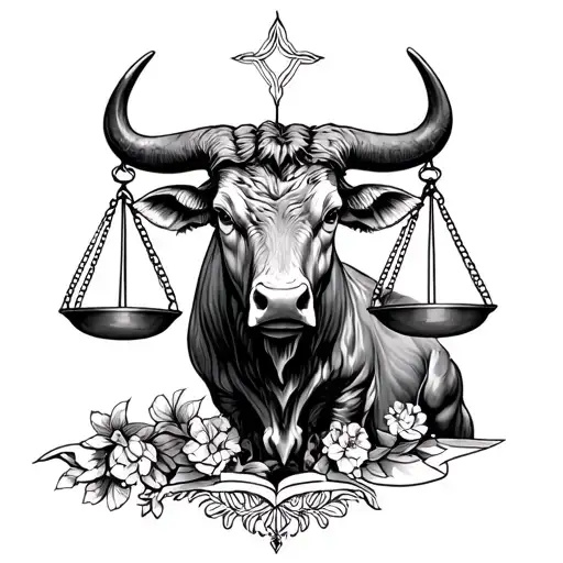Libra Scales And Taurus Bull