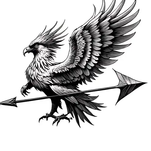 Phoenix Shot By An Arrow