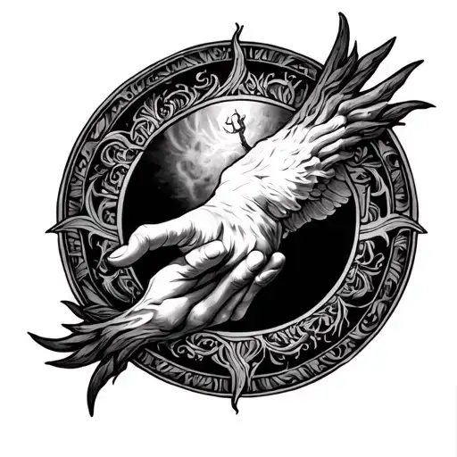 7 Sins In A Circle With Psalm 91 Forearm