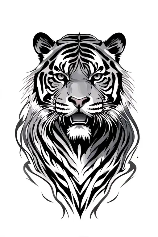 Tiger Surrounded Tribal