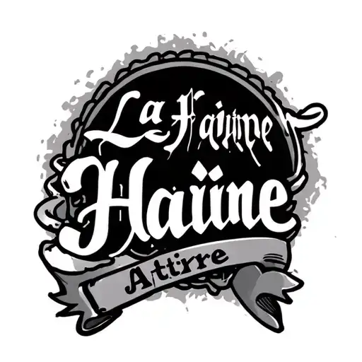 Text That Says La Haine Attire La Haine In A South France Gang Letters
