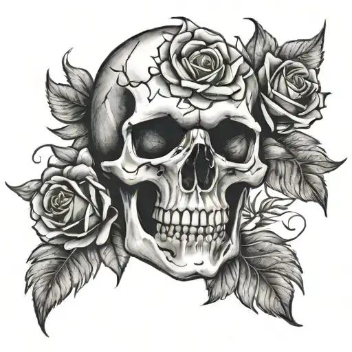 Skull And Roses
