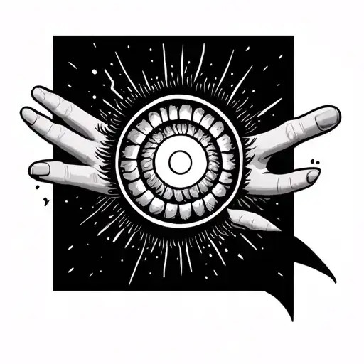Round Cercul On Hand