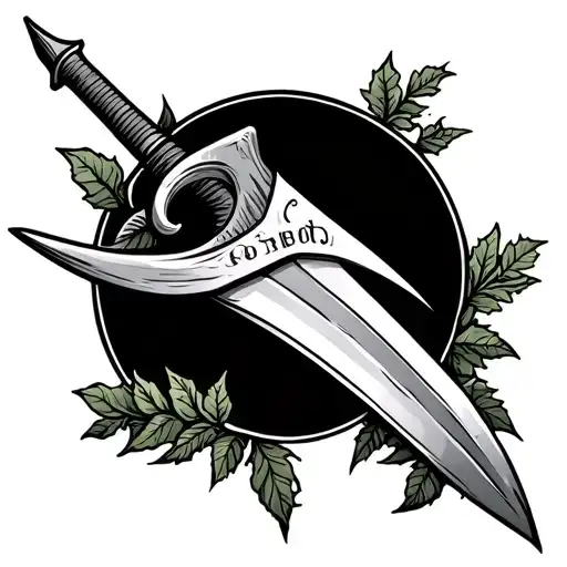 Farming Scyth And Foliage