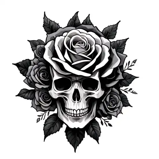 Skull Roses & Gothic Style