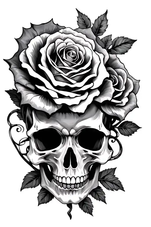 Skull Roses & Gothic Style