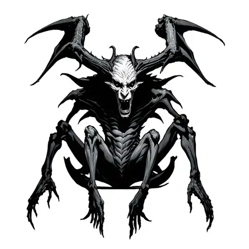 Demon With 4 Long Thin Legs