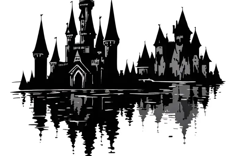 Disneyland Castle Silhouette