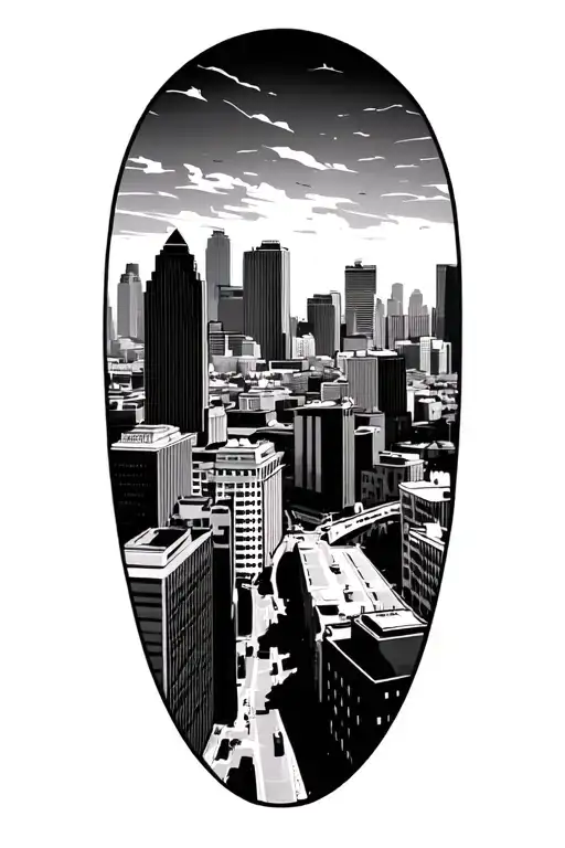 Kansas City Skyline In The Background