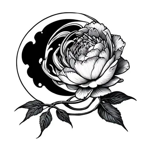 Snake Peony Moon