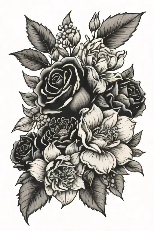 May And January Birth Flower Bouquet