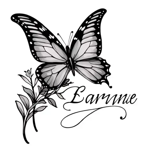 Name And Butterfly