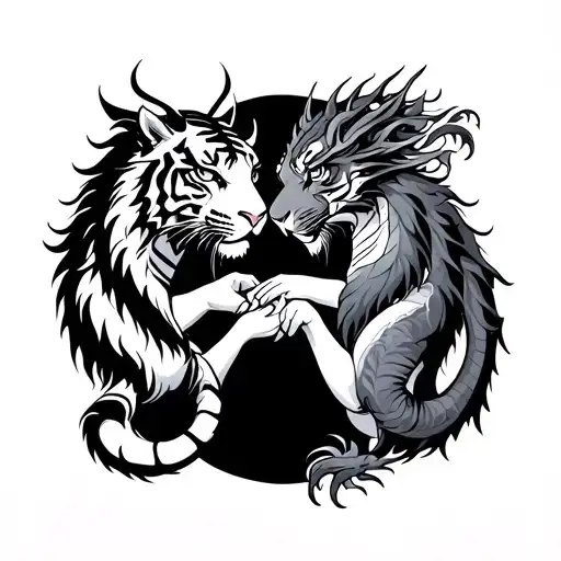 Libra Dragon Tiger Aquarius Couple Holding Hands Holding Each Other