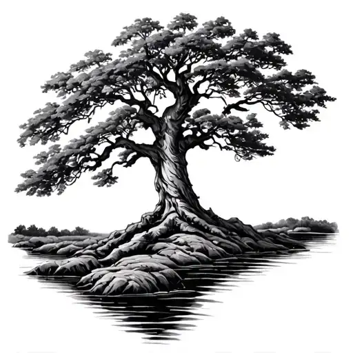 Oak Tree Planted By Streams Of Water