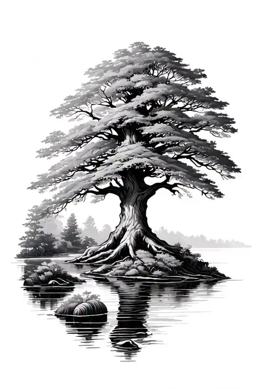 Oak Tree Planted By Streams Of Water