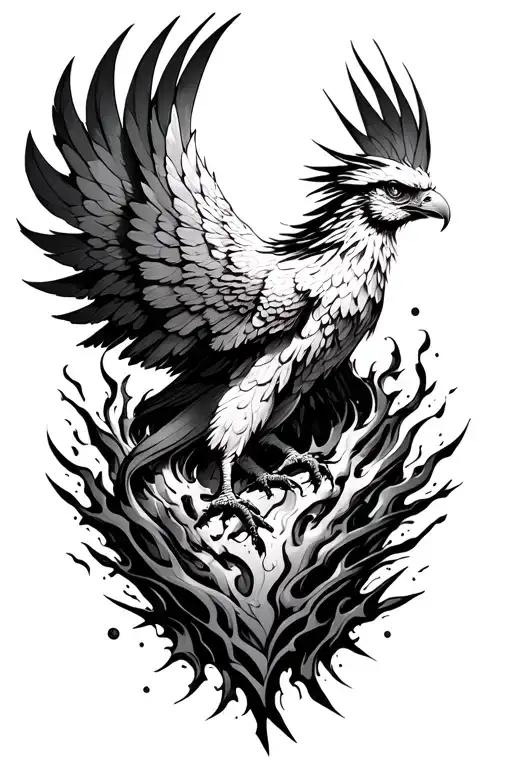 Phoenix Rising From Ashes