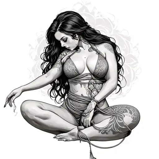 Shibari Curvy Woman