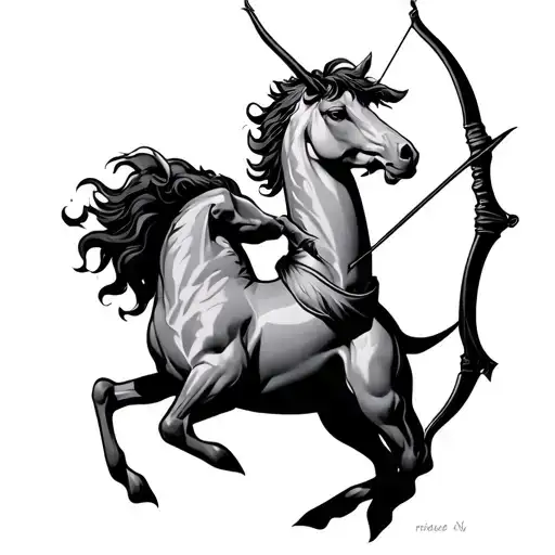 Centaur Bending A Bow