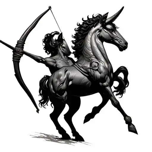 Centaur Bending A Bow