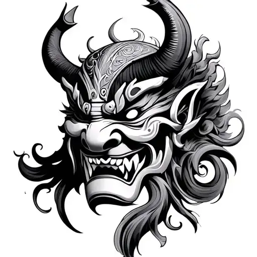 Japanese Oni Mask