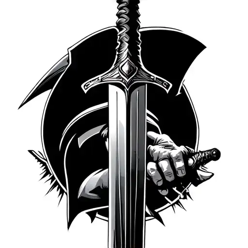 Spartan Having Sword In His Hand Symbolize Power Strength Disciplined And Focused