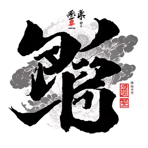 An Arm Band Tattoo With Chinese Or Japanese Quotes With Some Design