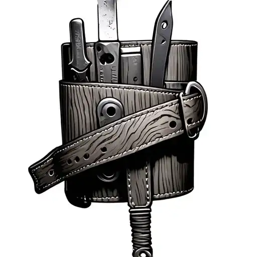 Wood Tool Belt Wrapped