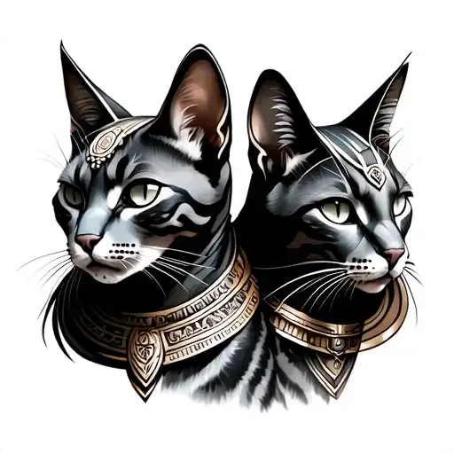 Bastet And Sekhmet As Cat Women Goddesses Fierce