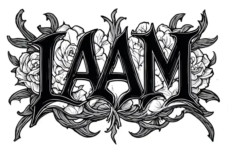 Iam In Old English Font
