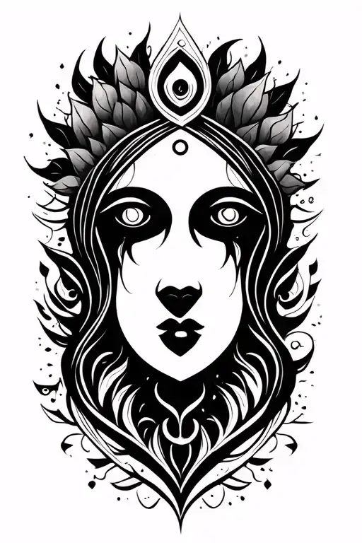 Simple Fine Line Tattoo Just Lines And Spiritual Symbols