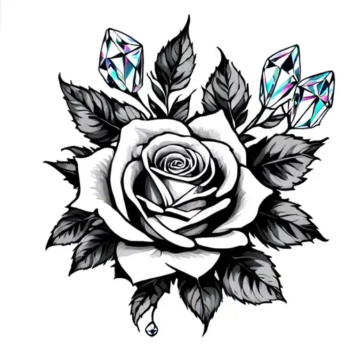 Ruby Diamonds With Roses