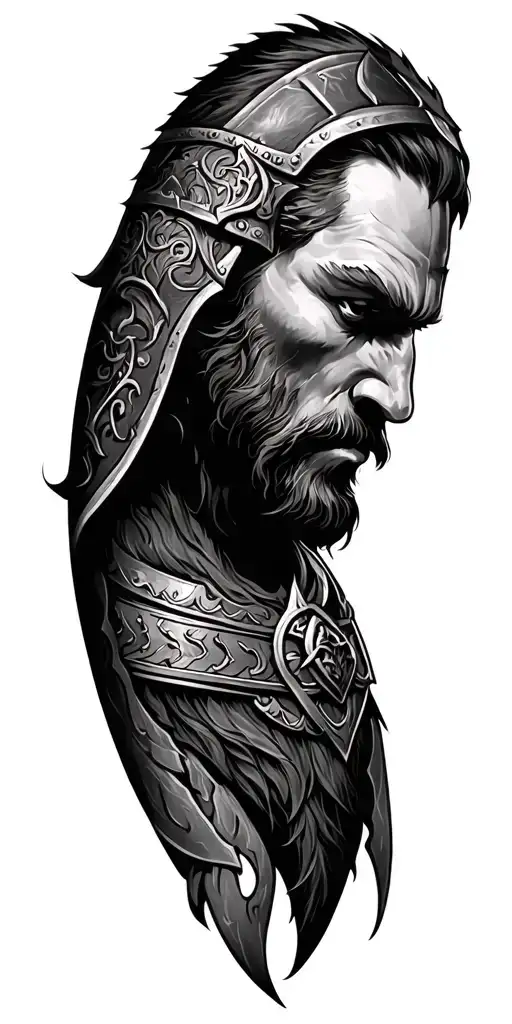 Viking Themed Sleeve Design