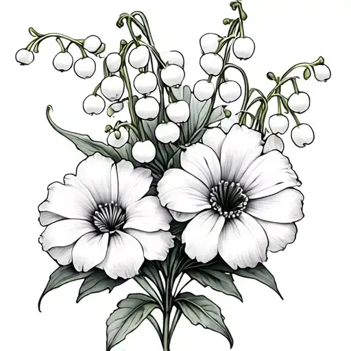 Marigold And Lily Of The Valley Flowers