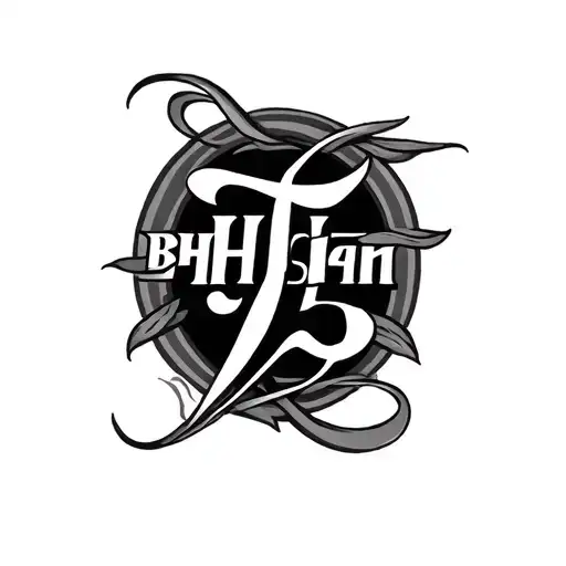 Bhushan Name Tattoo Design