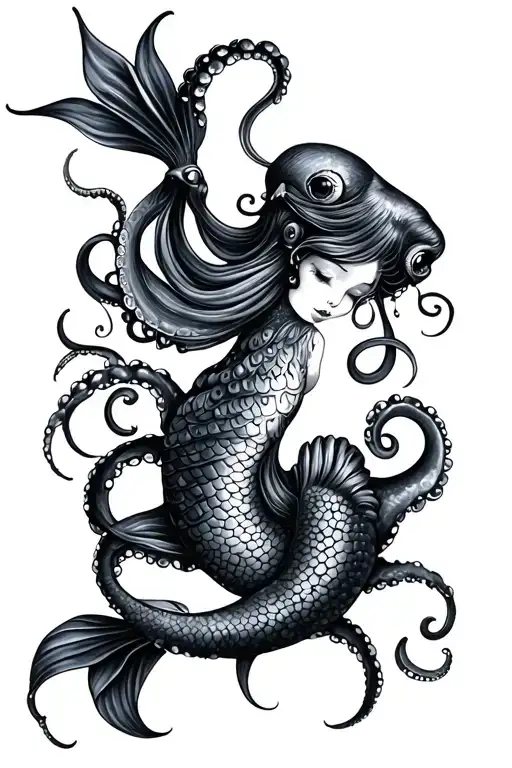 Mermaid And Octopus
