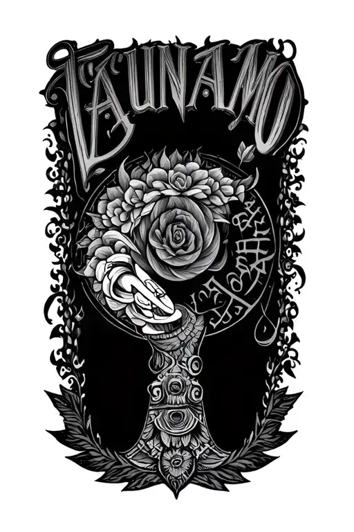 Taunamo J Karo In Words In Circle Shape