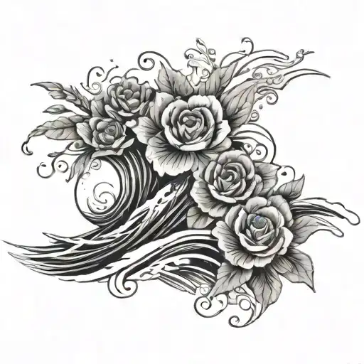 Ode To My Mom With Flowers Rivers Mountains And Ocean Waves