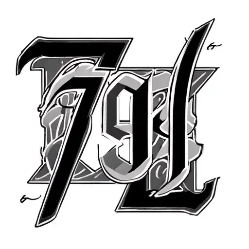 Letters T And I And Number 79 And 68 For The Forearm Part