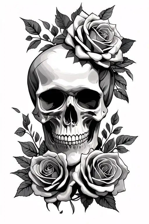 Skull And Roses