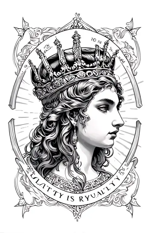 Loyalty Is Royalty Ambiagram