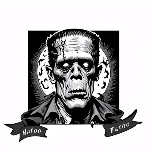 Halloween Sleeve With Frankenstein