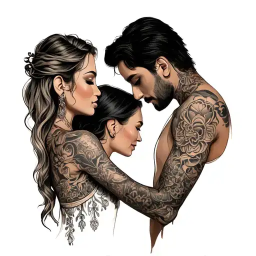Couples Tatto Rustic